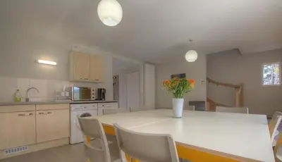Cuisine ou kitchenette dans l'établissement Les Gites de la Calonne