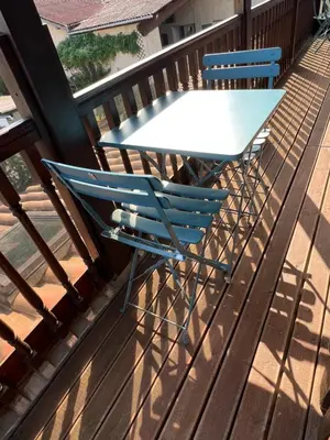 Balcon ou terrasse dans l'établissement Les gîtes de la bergerie