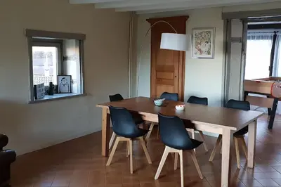 Coin salon dans l'établissement Charmante maison au calme pour 6 personnes
