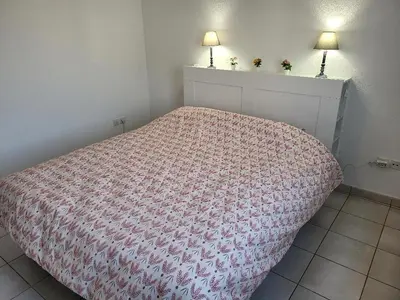 Un ou plusieurs lits dans un hébergement de l'établissement ROOFTOP 3 CHAMBRES, TERRASSE, GARAGE