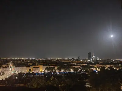 Vue générale sur Lyon ou vue de la ville depuis l'appartement