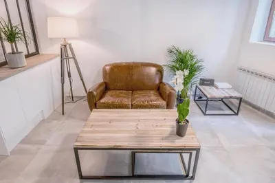 Coin salon dans l'établissement All in Lyon | Cocon authentique Vieux Lyon