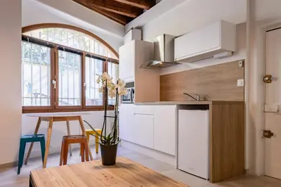Cuisine ou kitchenette dans l'établissement All in Lyon | Cocon authentique Vieux Lyon