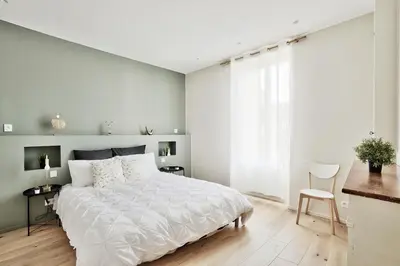 Un ou plusieurs lits dans un hébergement de l'établissement Appartement Le Somptueux - Idéalement Situé