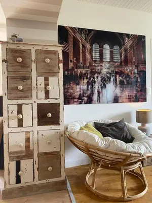 Coin salon dans l'établissement Maison sur cour
